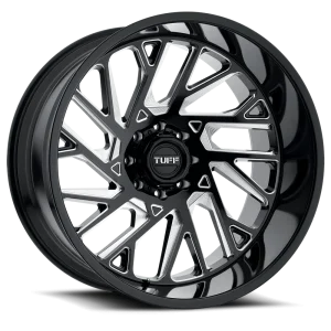 Tuff Wheels – T4B – Black – 20″x12″ -45mm – Summer Wheels – 2012T4B-56140B12L